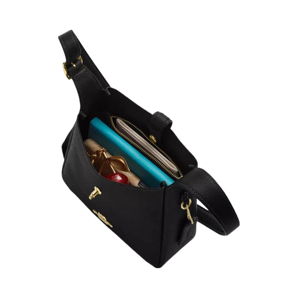 Coach Hadley Mini Crossbody Bag in Gold Tan - HypeFly India View 3