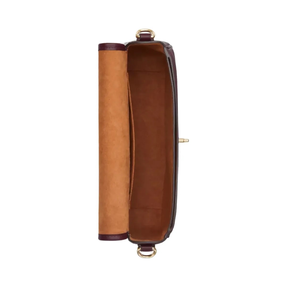 Coach Hadley Shoulder Bag in Gold Dark Wine - HypeFly India View 4