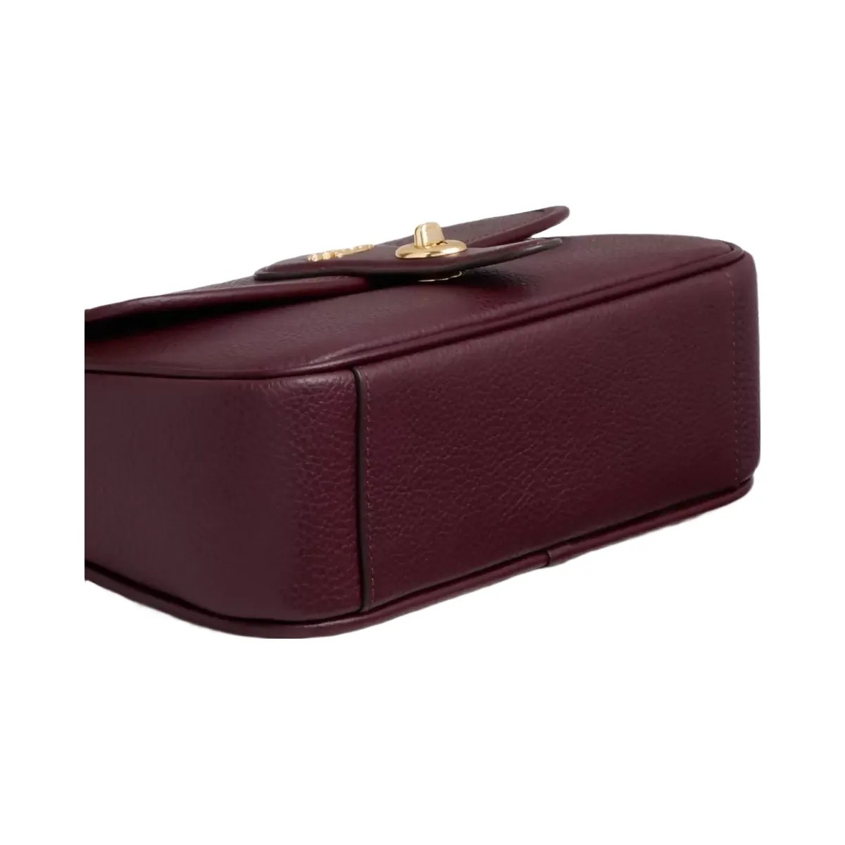 Coach Hadley Shoulder Bag in Gold Dark Wine - HypeFly India View 5