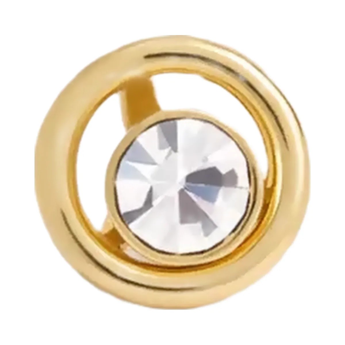 Coach Halo Round Stud Earrings in Gold - HypeFly India View 1