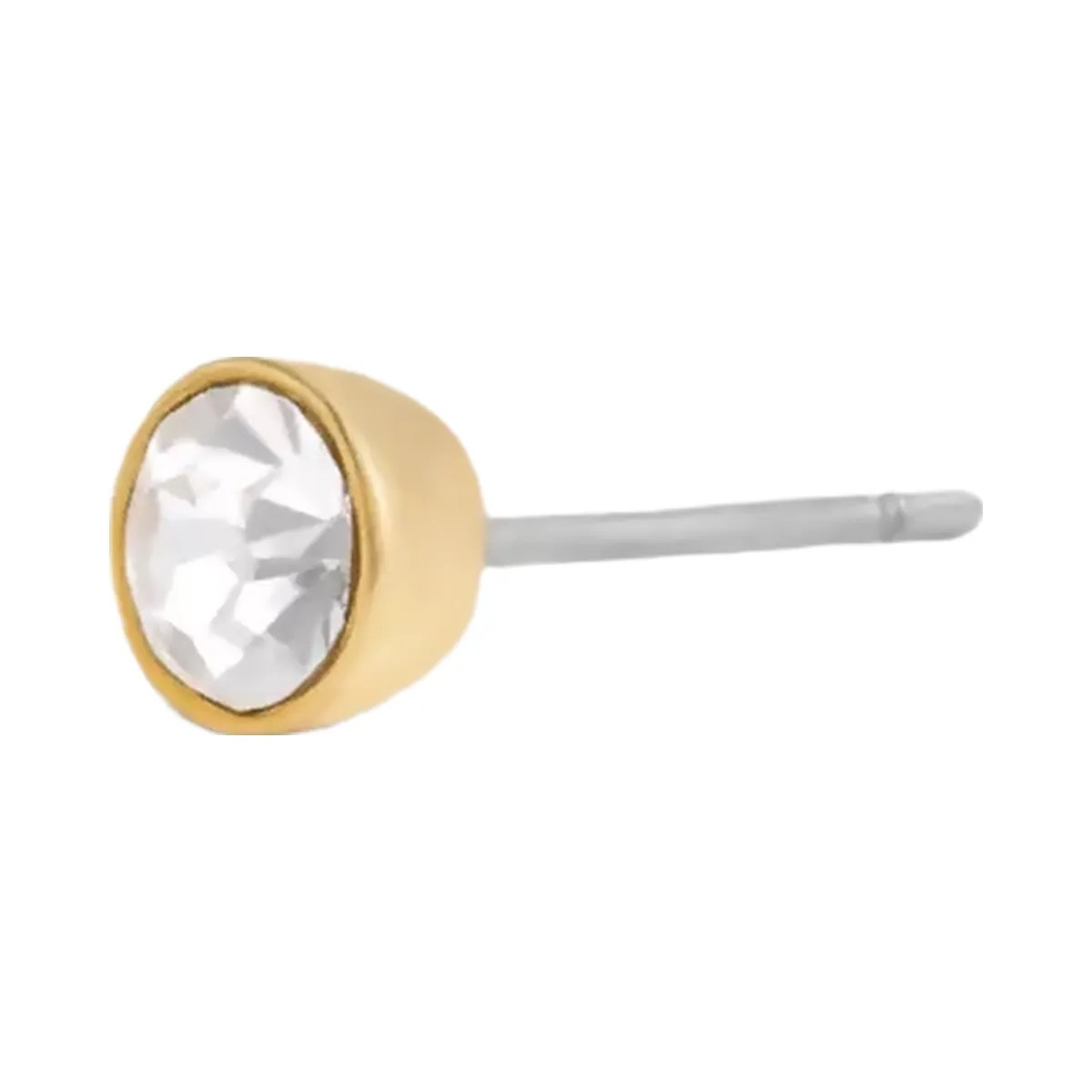 Coach Halo Round Stud Earrings in Gold - HypeFly India View 2