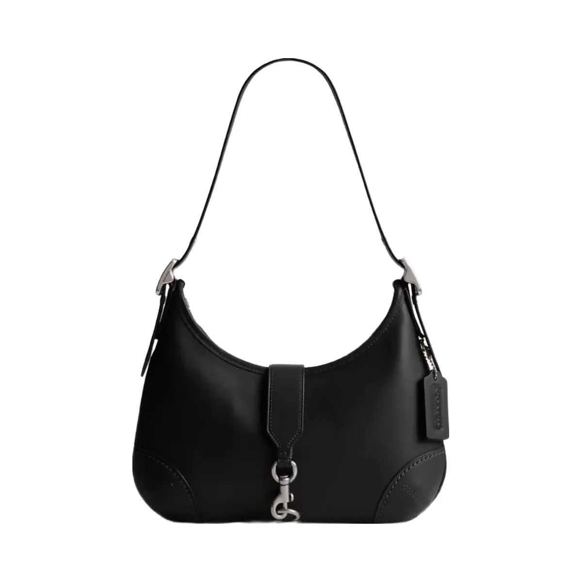 Coach Hamptons Hobo Bag in Silver Black - HypeFly India View 1