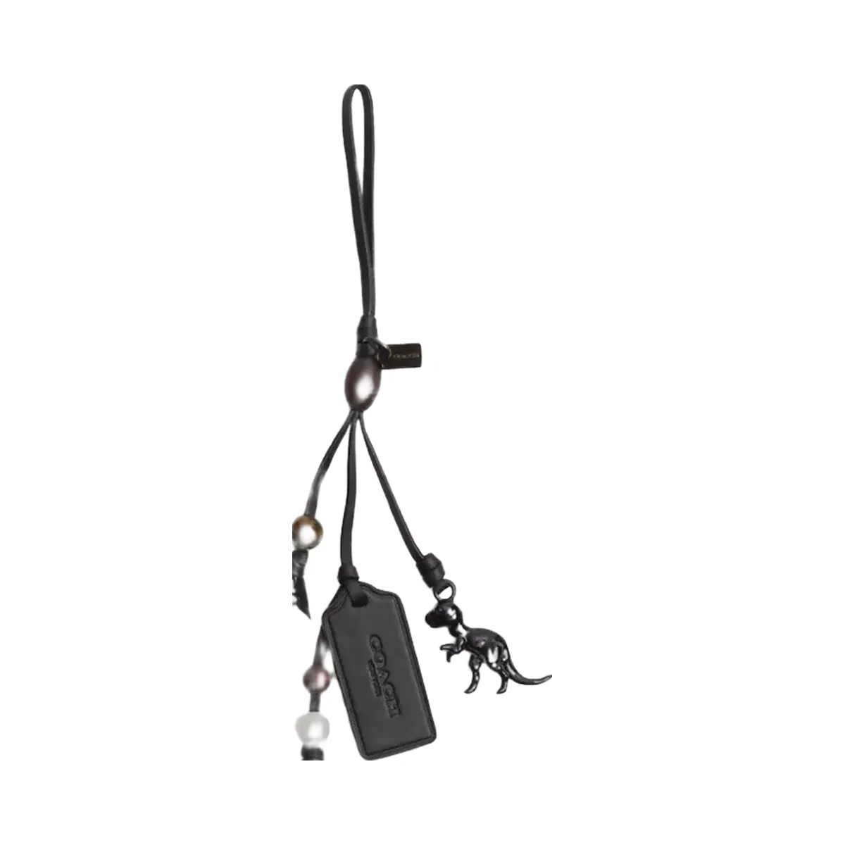Coach Heritage Bag Charm in Black - HypeFly India View 1