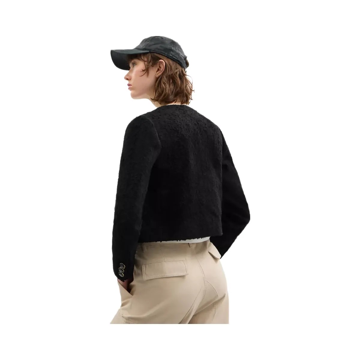 Coach Heritage C Boucle Jacket in Black - HypeFly India View 4