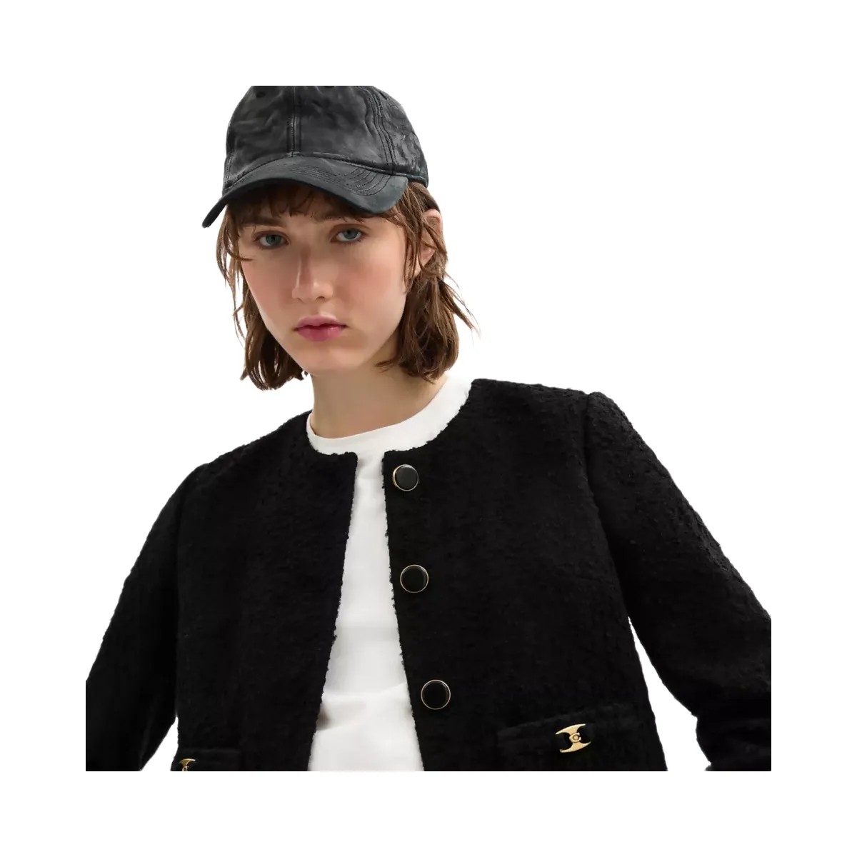 Coach Heritage C Boucle Jacket in Black - HypeFly India View 5