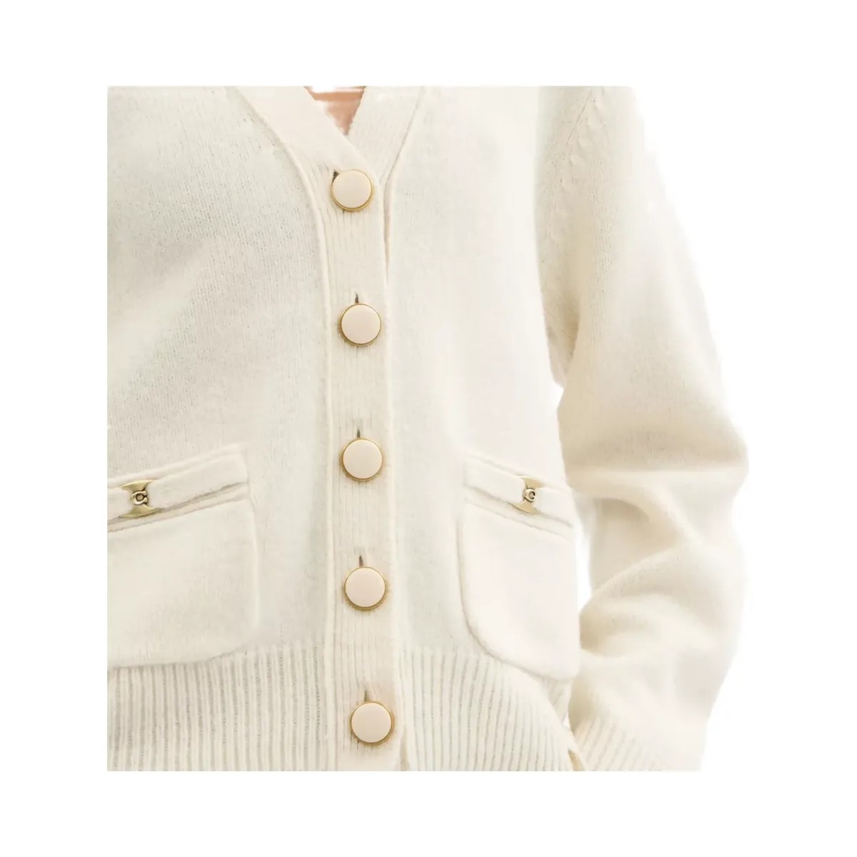 Coach Heritage C Cardigan in White - HypeFly India View 4