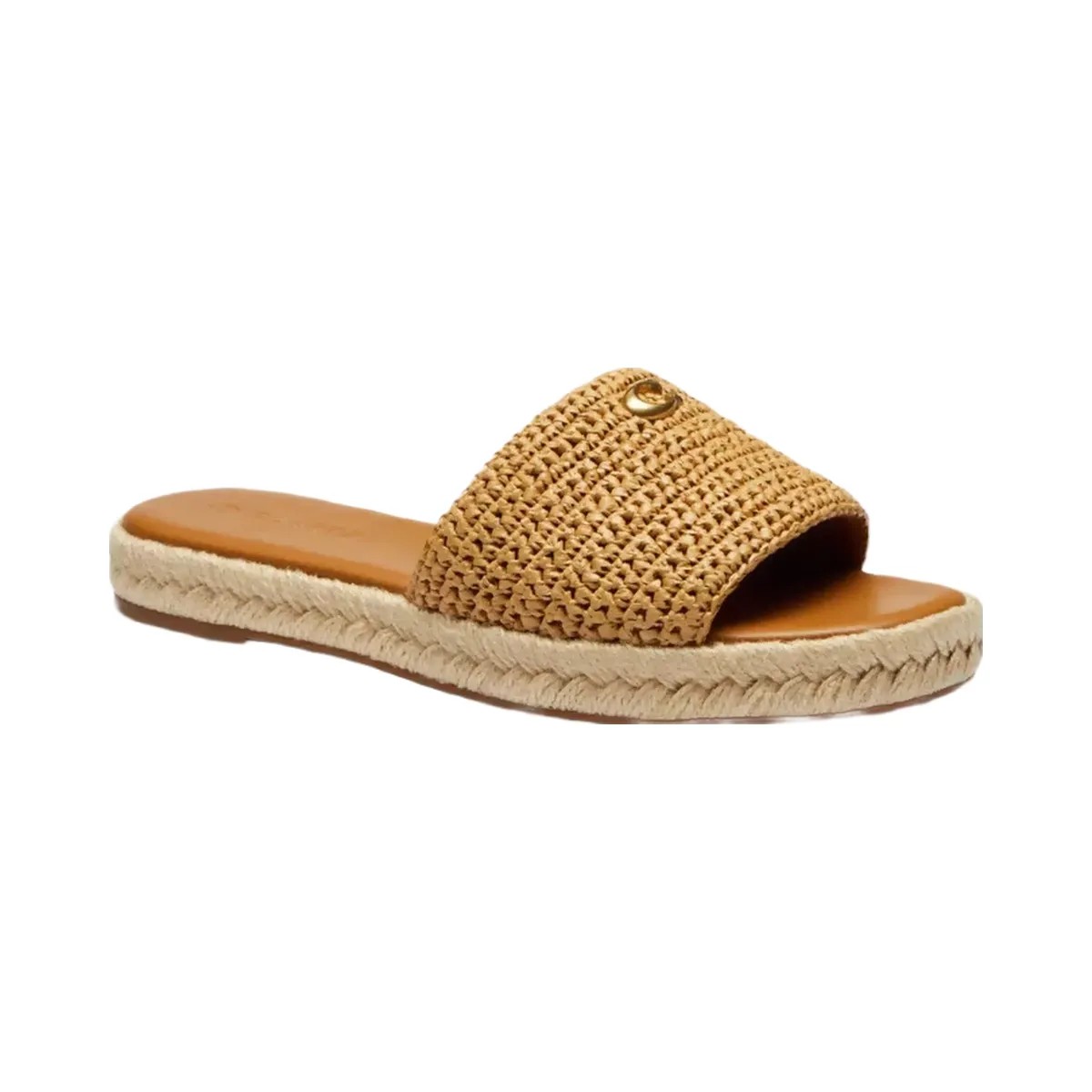 Coach Holly Espadrille Sandal in Natural - HypeFly India View 1