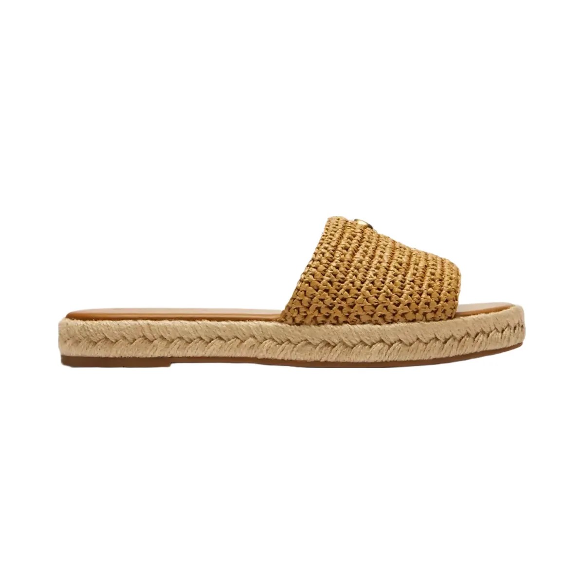 Coach Holly Espadrille Sandal in Natural - HypeFly India View 2
