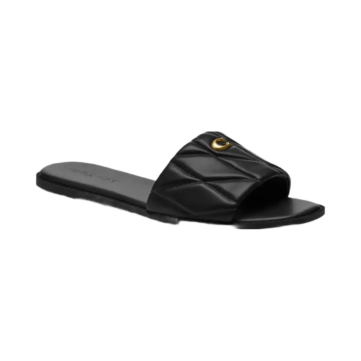 Coach Holly Sandal With Quilting in Black - HypeFly India View 1