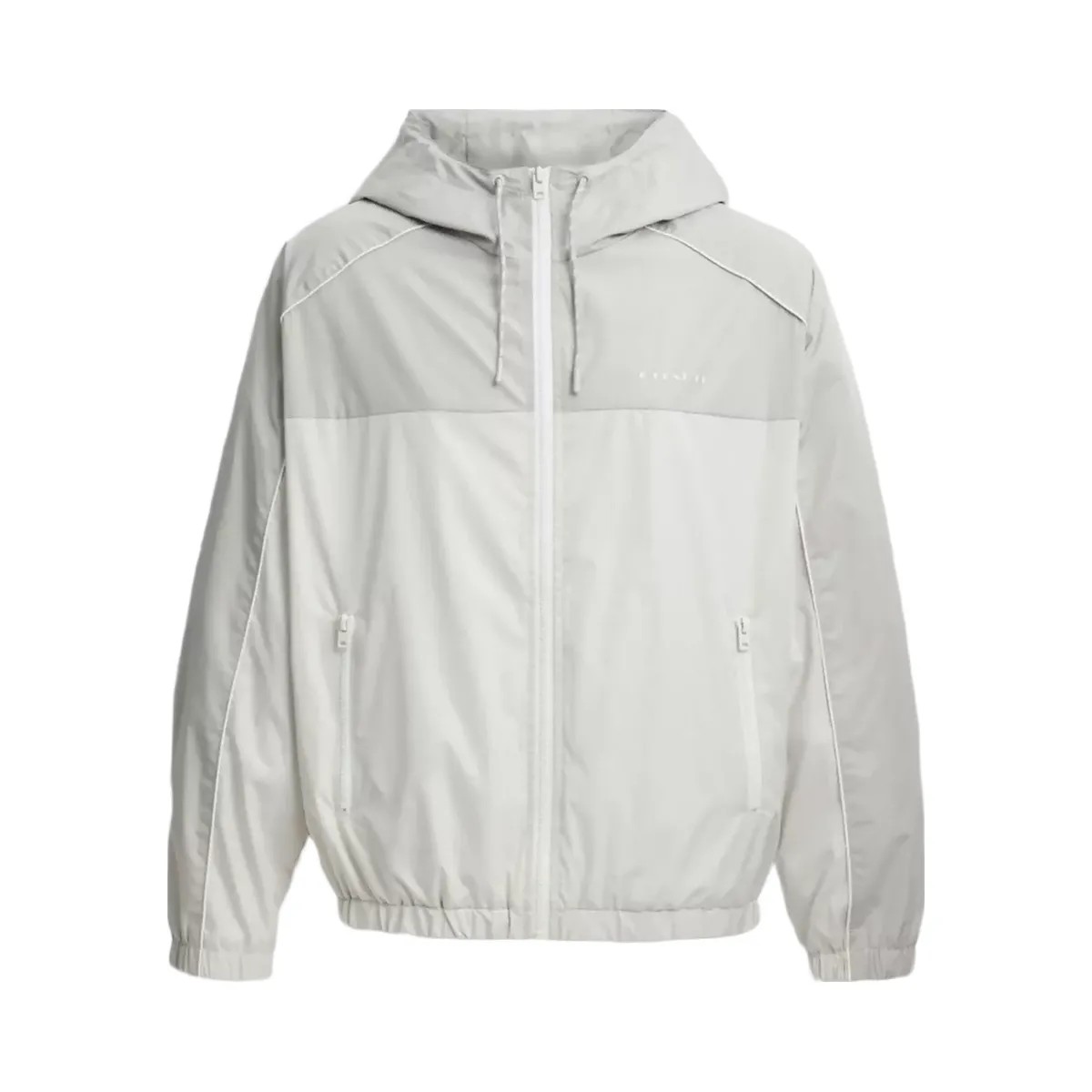 Coach Hooded Windbreaker in Dove Multi - HypeFly India View 1