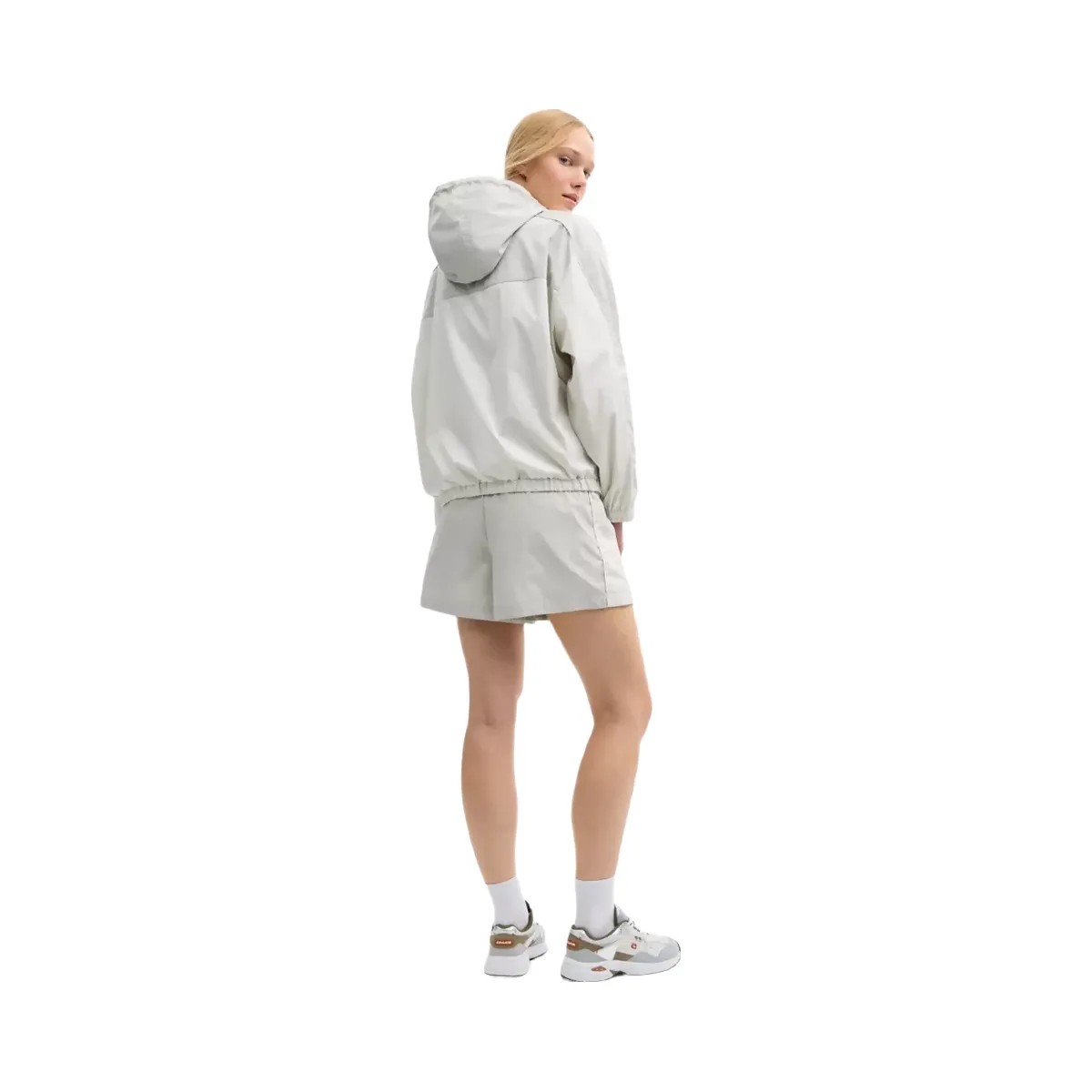 Coach Hooded Windbreaker in Dove Multi - HypeFly India View 3