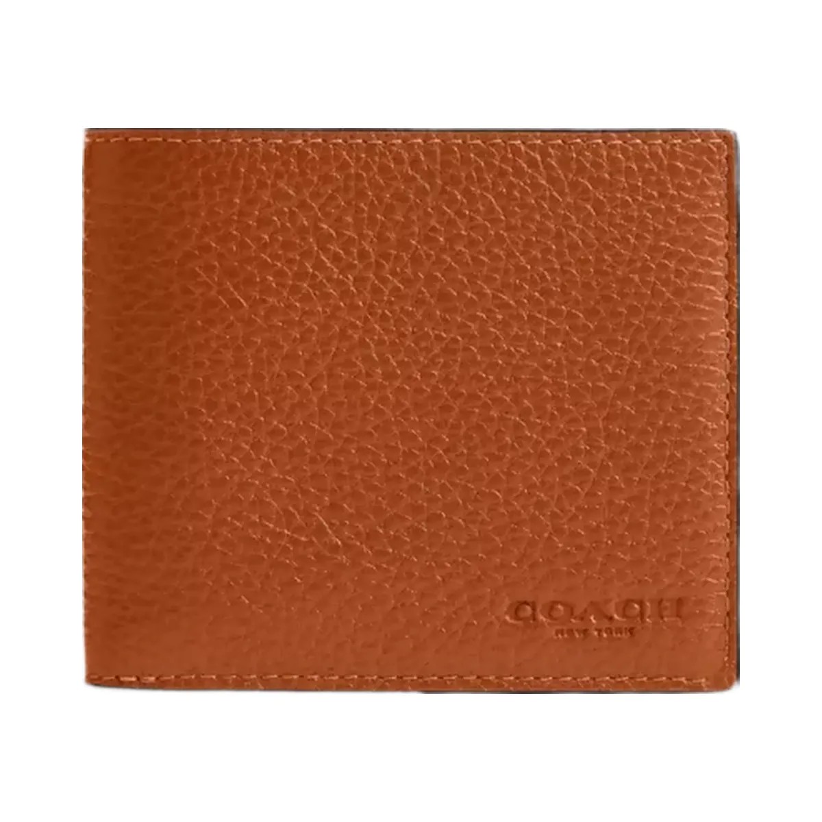 Coach Id Billfold Wallet in Amber Brown - HypeFly India View 1