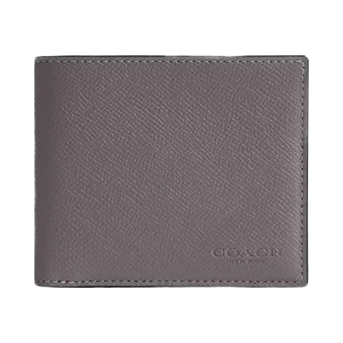 Coach Id Billfold Wallet in Graphite Gray - HypeFly India View 1