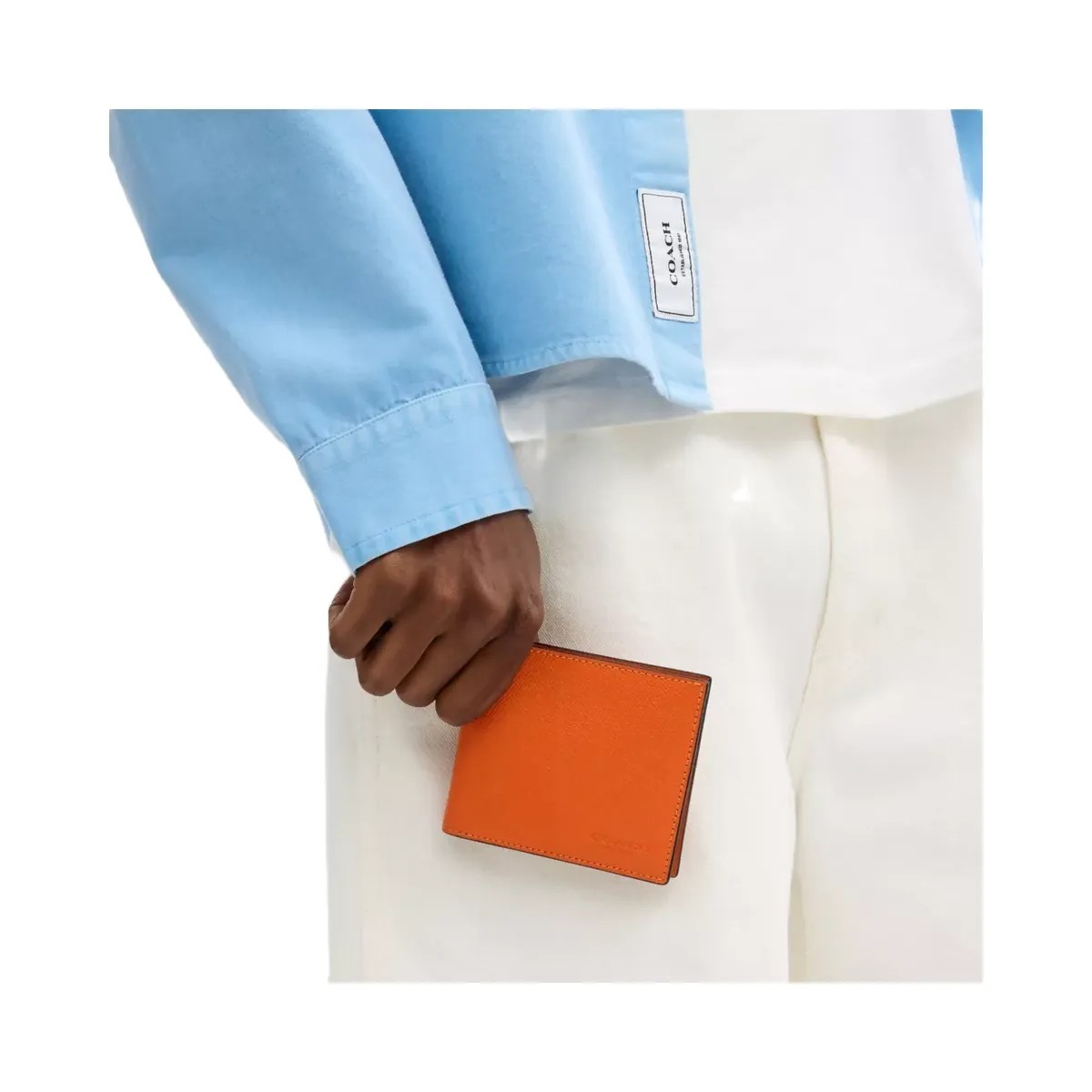 Coach Id Billfold Wallet in Spice Orange - HypeFly India View 4