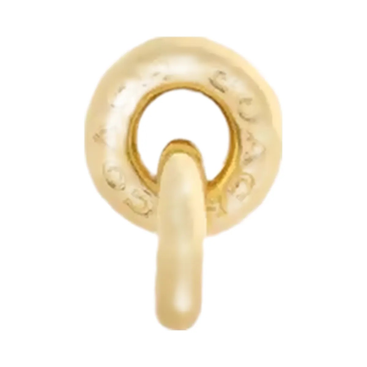 Coach Interlock Drop Earrings in Gold - HypeFly India View 1