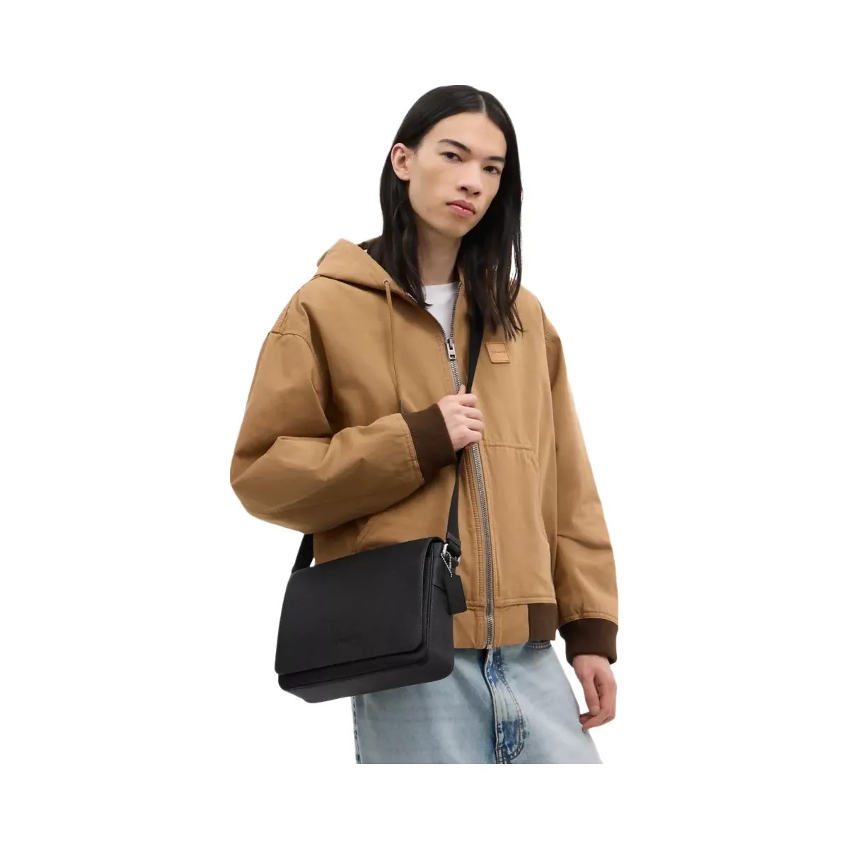 Coach Jack Messenger Bag in Silver Black - HypeFly India View 4