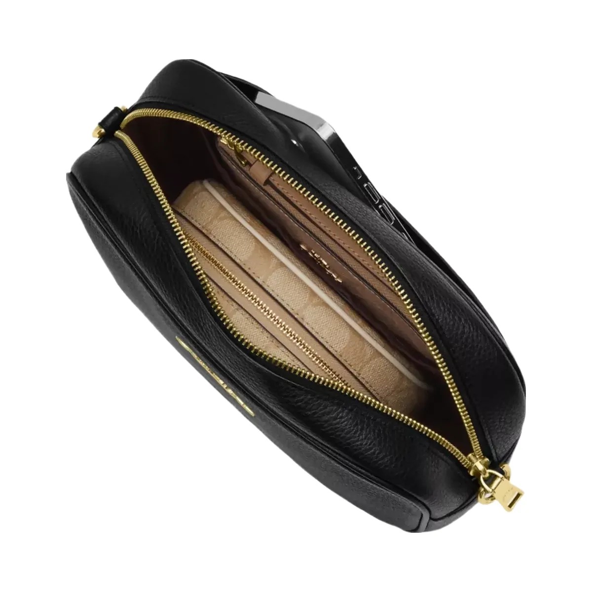 Coach Jamie Camera Bag in Gold Black - HypeFly India View 3