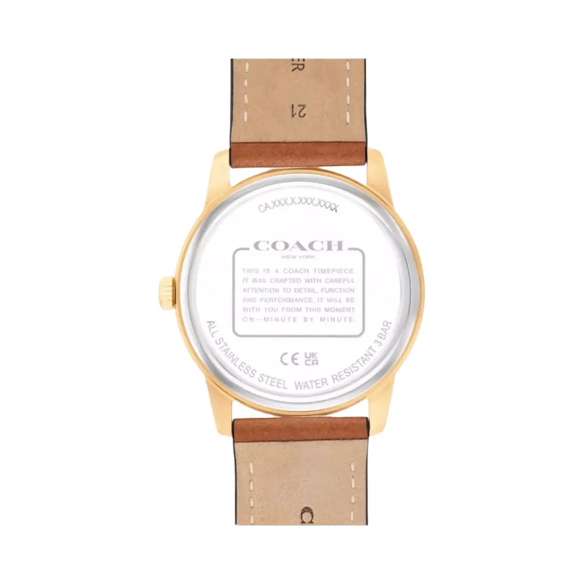 Coach Keane Watch, 39 Mm in Saddle - HypeFly India View 3