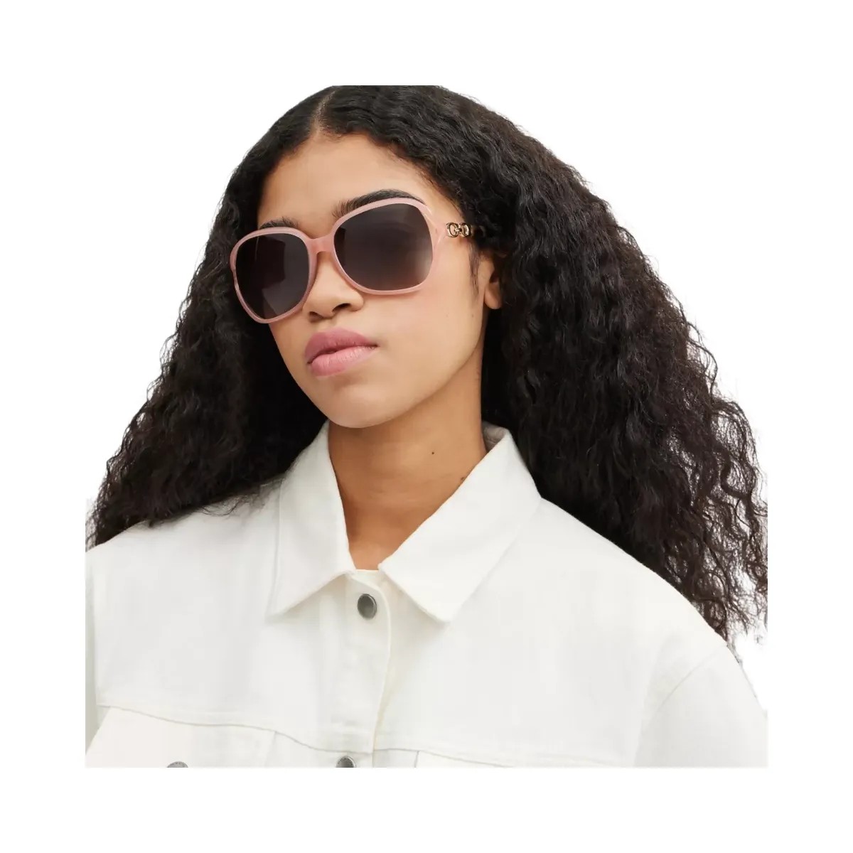 Coach Kissing C Sunglasses in Black - HypeFly India View 2