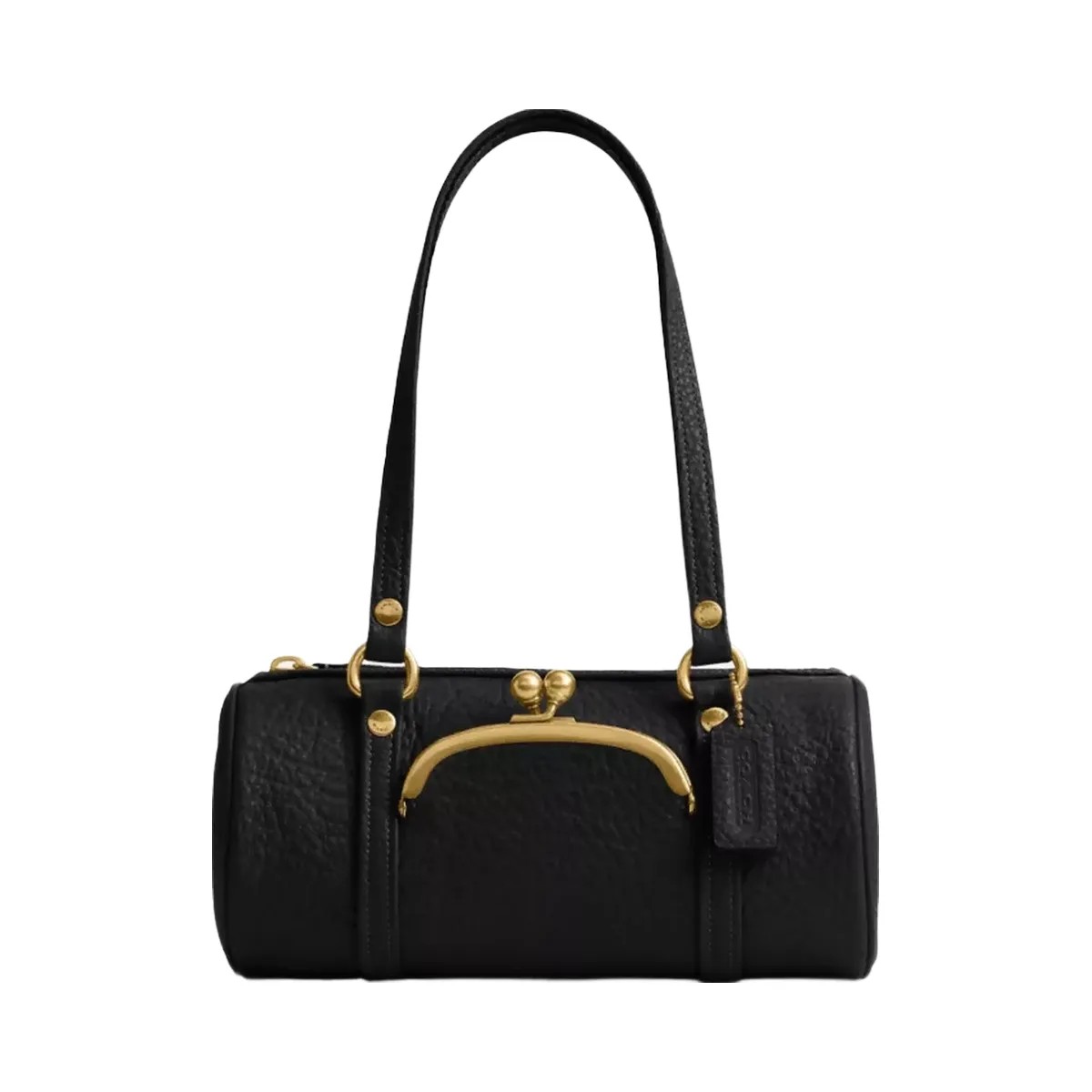 Coach Kisslock Barrel Bag 28 in Brass Black - HypeFly India View 1