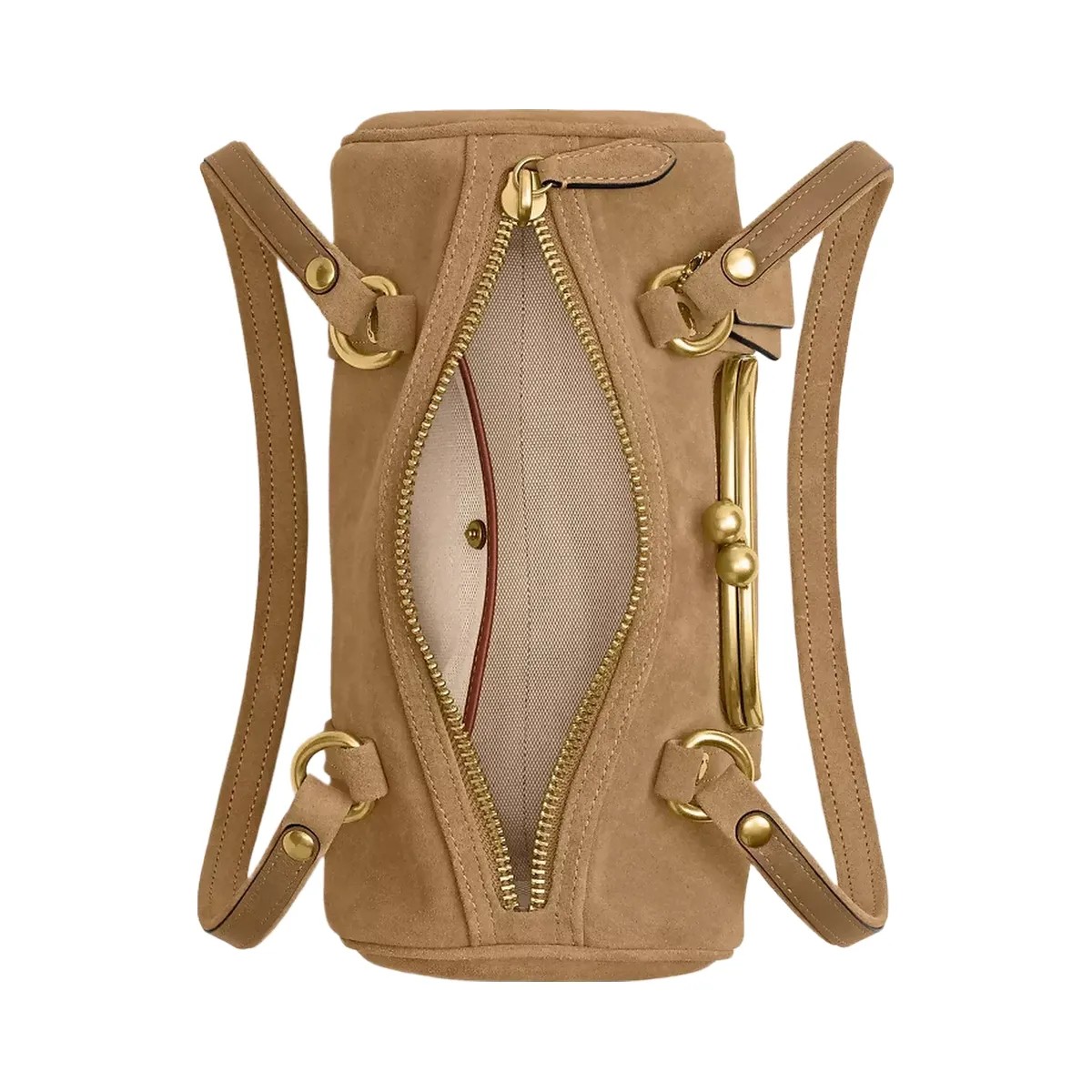 Coach Kisslock Barrel Bag 28 in Brass Soul - HypeFly India View 5