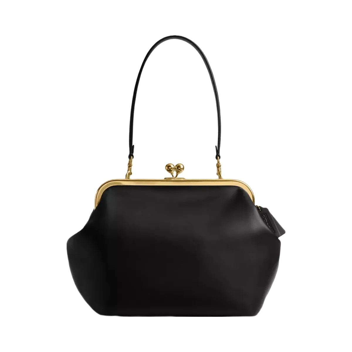Coach Kisslock Frame Bag 27 in Brass Black - HypeFly India View 1
