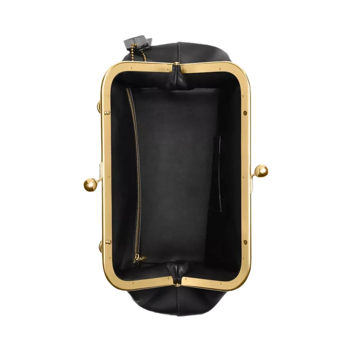Coach Kisslock Frame Bag 27 in Brass Black - HypeFly India View 5