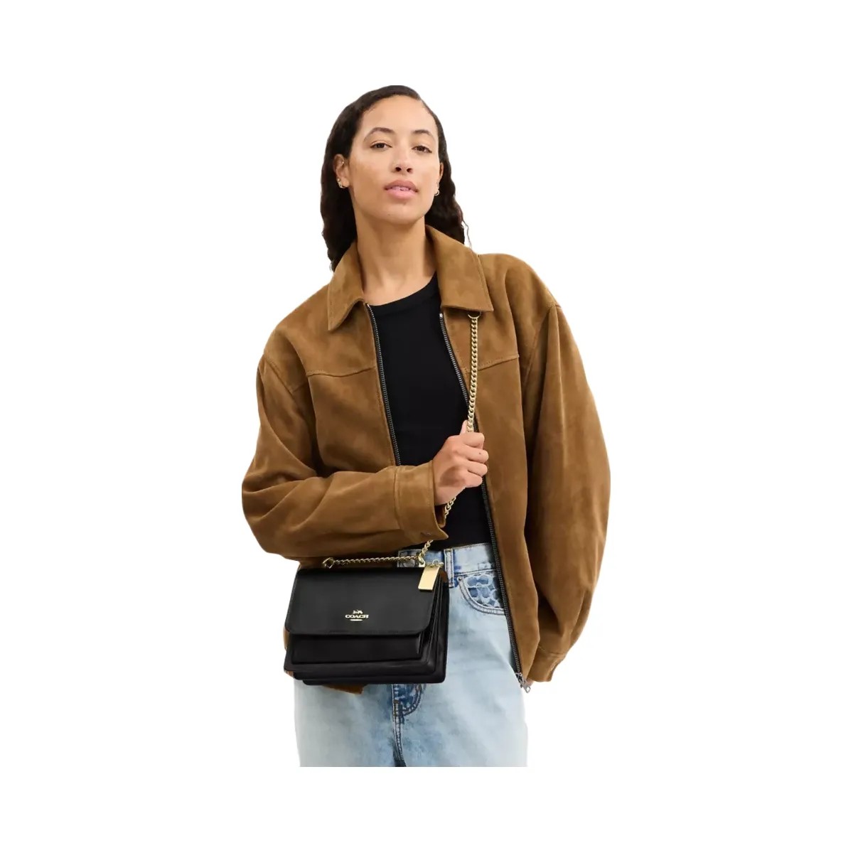 Coach Klare Crossbody Bag in Gold Black - HypeFly India View 6