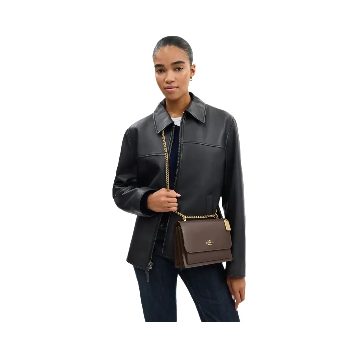 Coach Klare Crossbody Bag in Gold Dark Stone - HypeFly India View 6