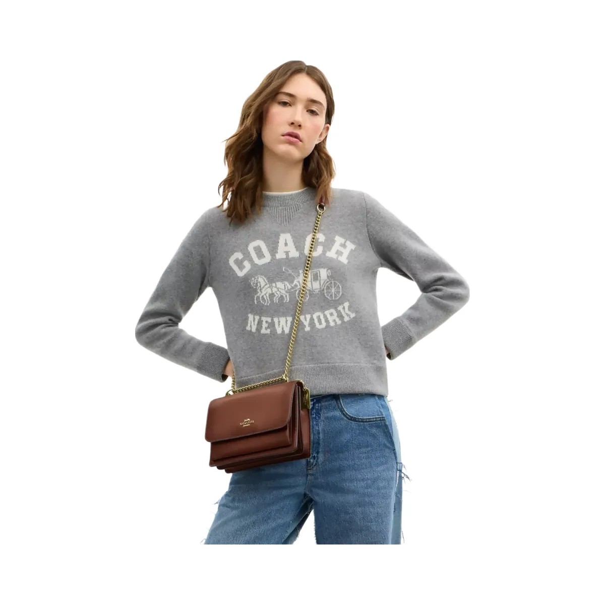 Coach Klare Crossbody Bag in Gold Redwood - HypeFly India View 6