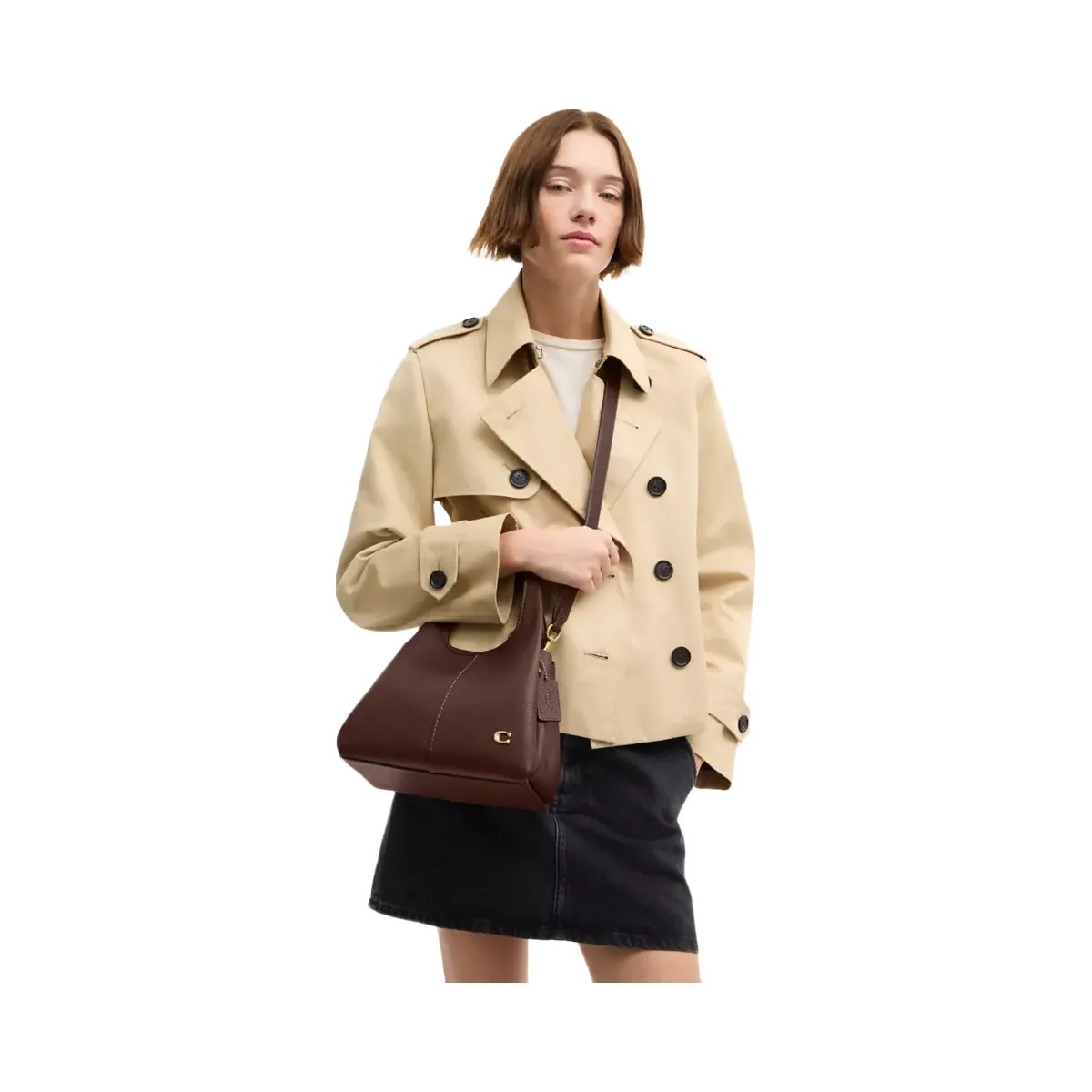 Coach Lana Shoulder Bag 23 in Brass Maple - HypeFly India View 6