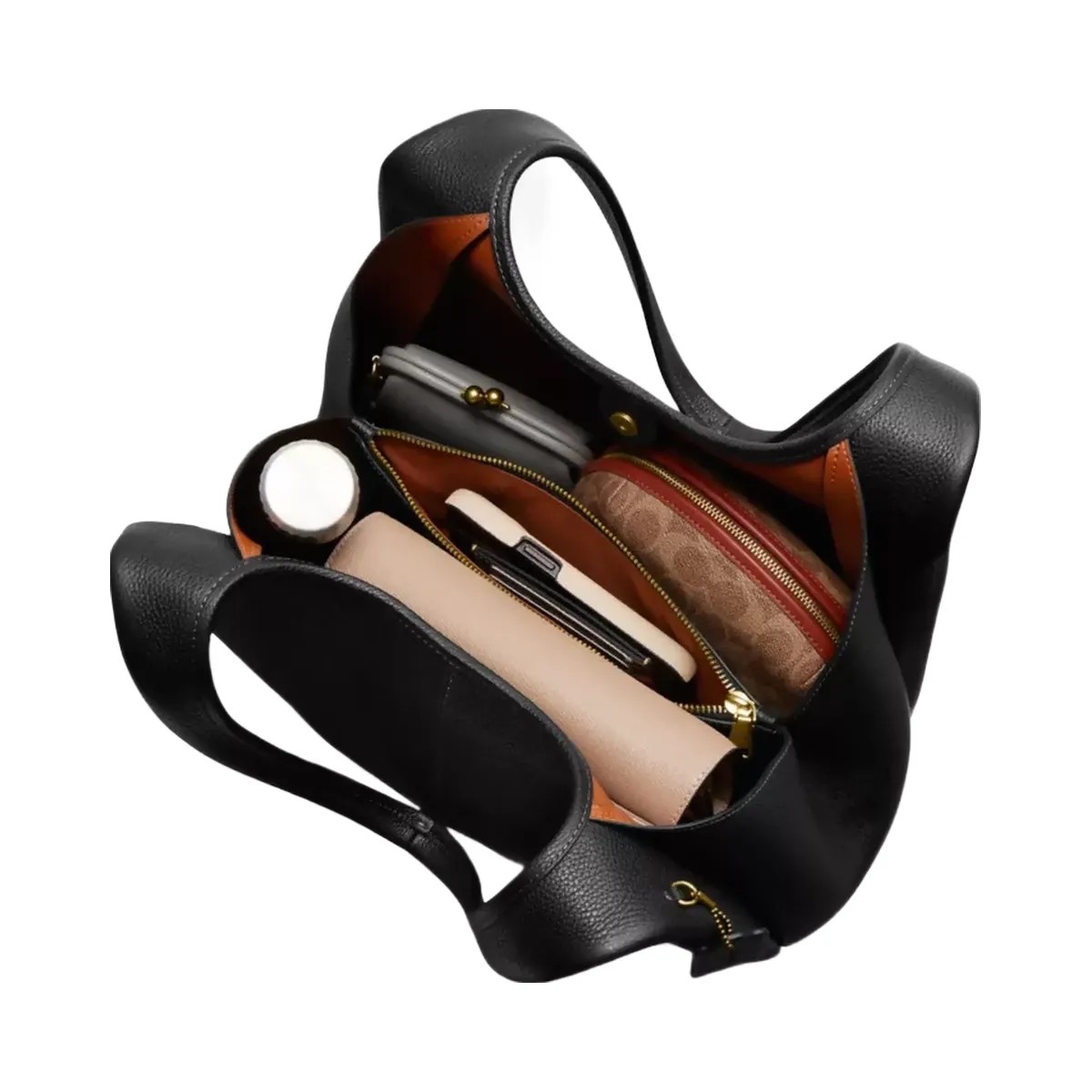 Coach Lana Shoulder Bag in Brass Black - HypeFly India View 4