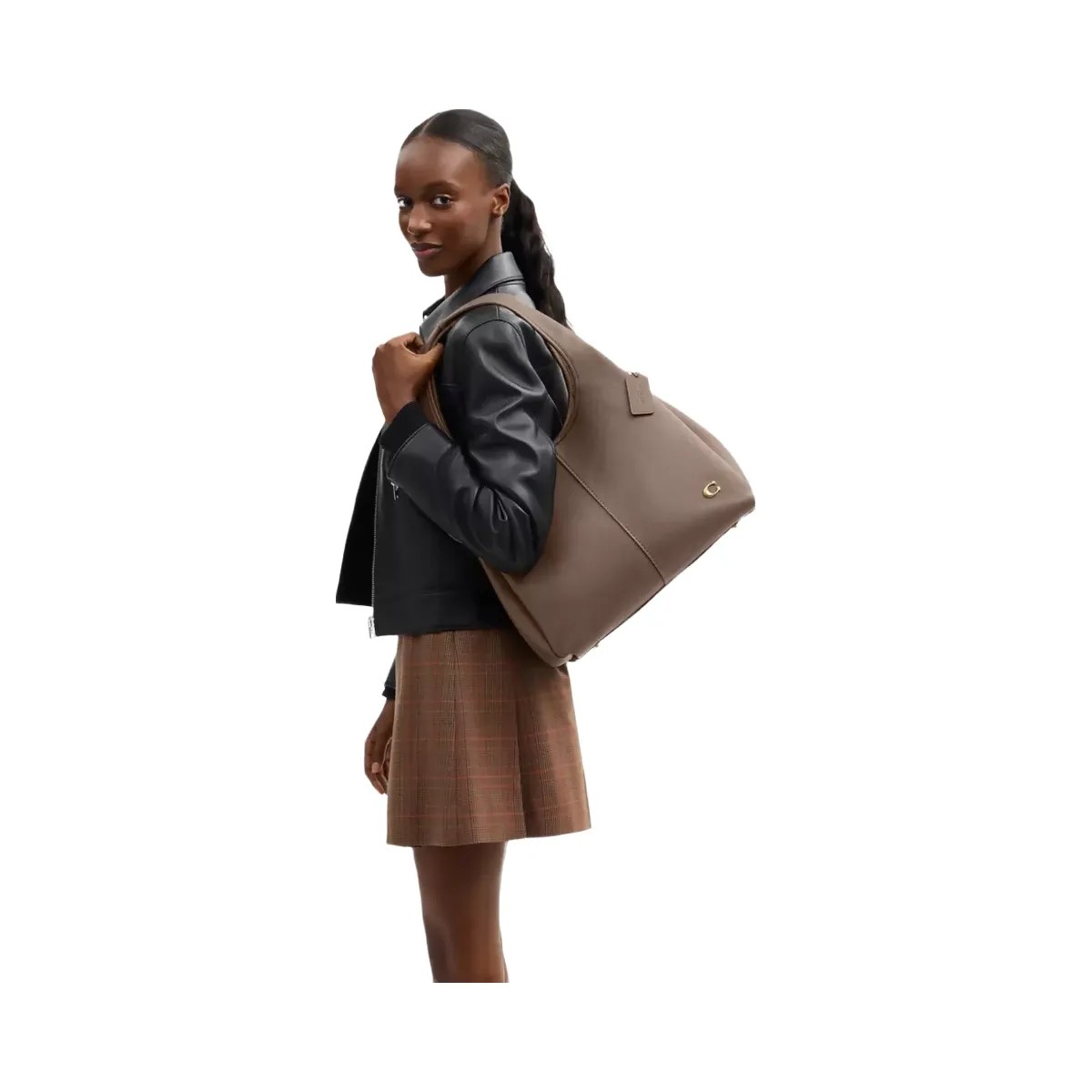 Coach Lana Shoulder Bag in Brass Dark Stone - HypeFly India View 6