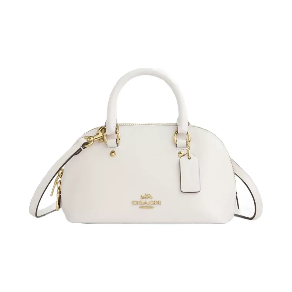 Coach Lara Mini Satchel Bag in Gold Chalk - HypeFly India View 1