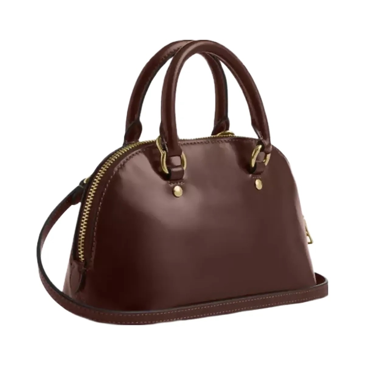 Coach Lara Mini Satchel Bag in Gold Maple - HypeFly India View 2