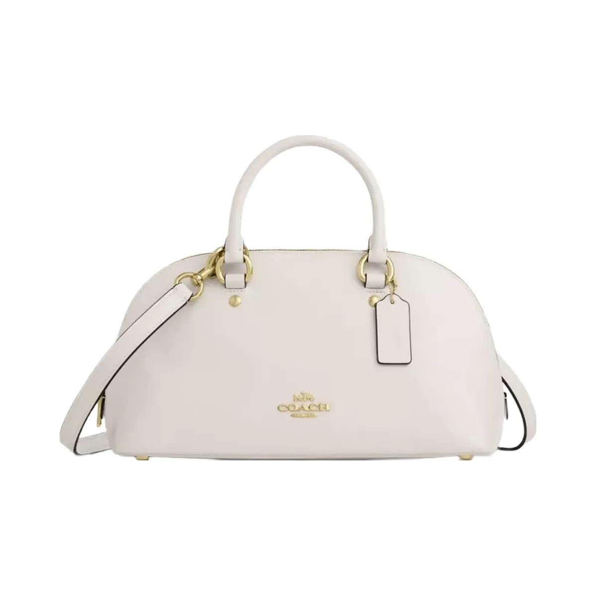 Coach Lara Satchel Bag in Gold Chalk - HypeFly India View 1