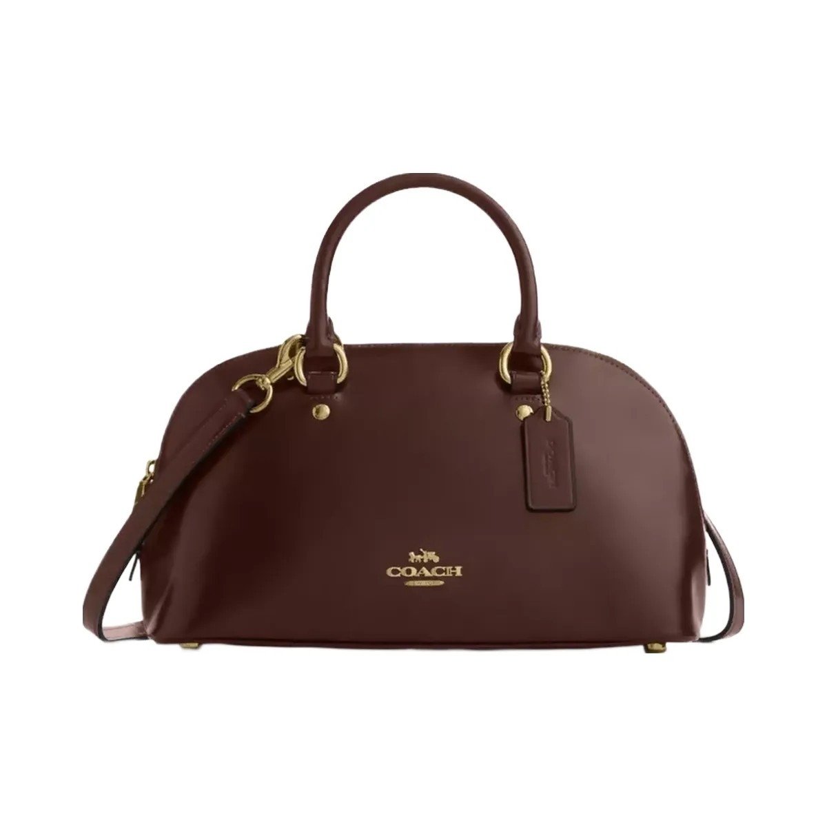 Coach Lara Satchel Bag in Gold Maple - HypeFly India View 1