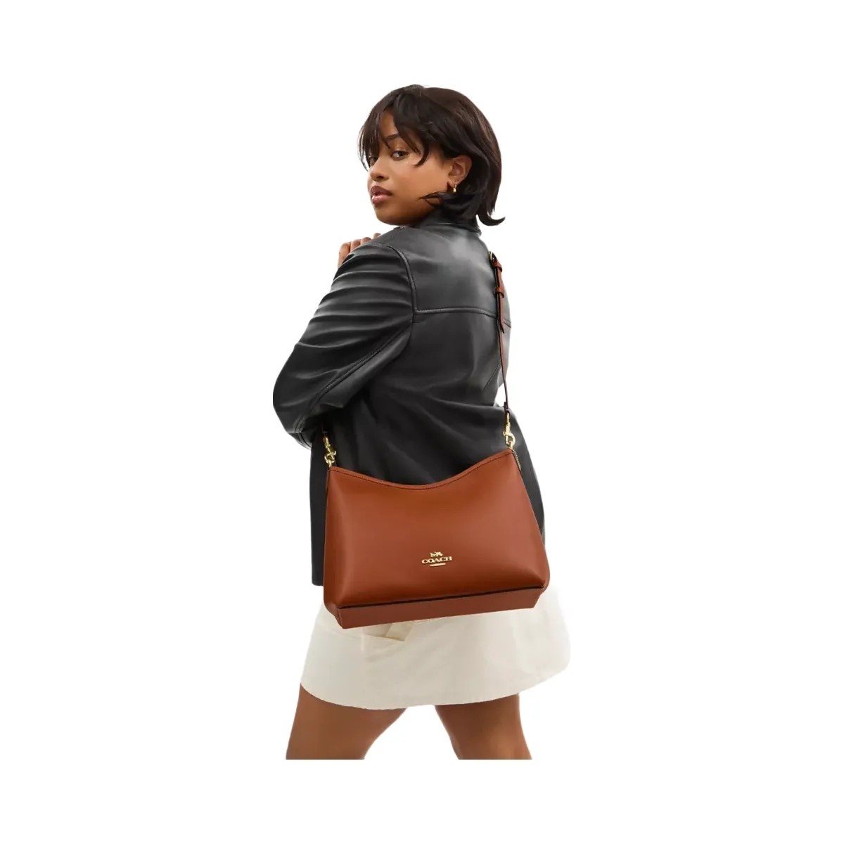 Coach Laurel Shoulder Bag in Gold Tan - HypeFly India View 6