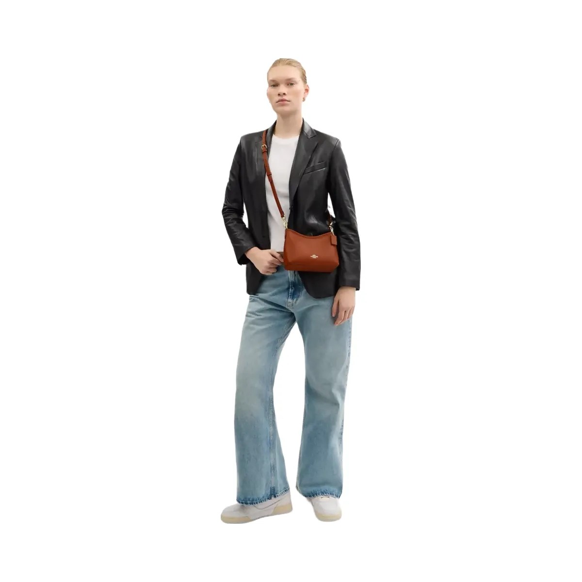 Coach Laurel Small Shoulder Bag in Gold Tan - HypeFly India View 6