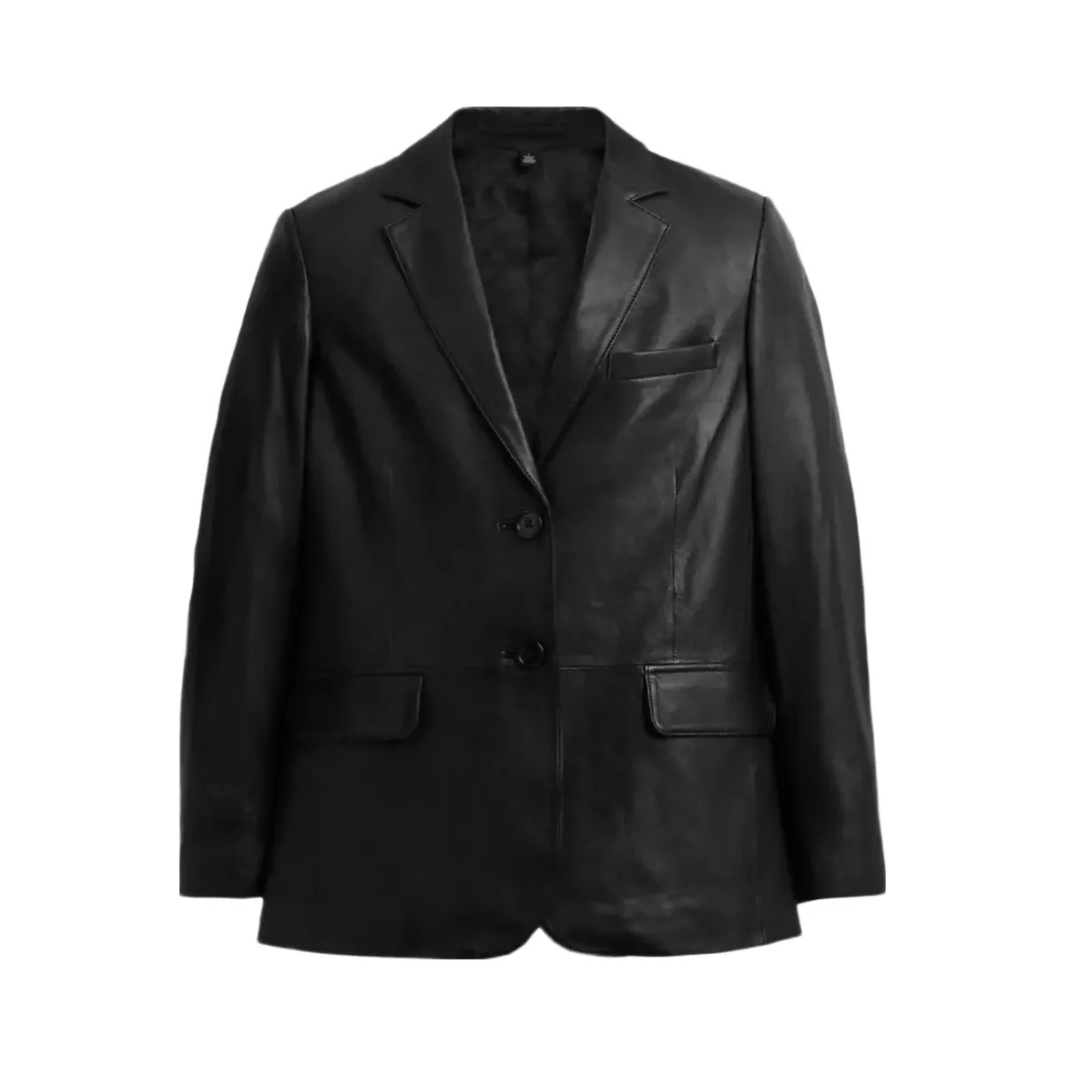Coach Leather Blazer in Black - HypeFly India View 1