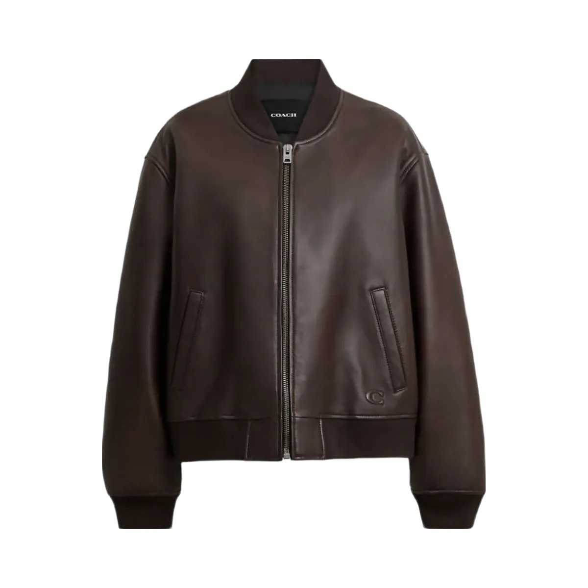 Coach Leather Bomber Maple - HypeFly India View 1