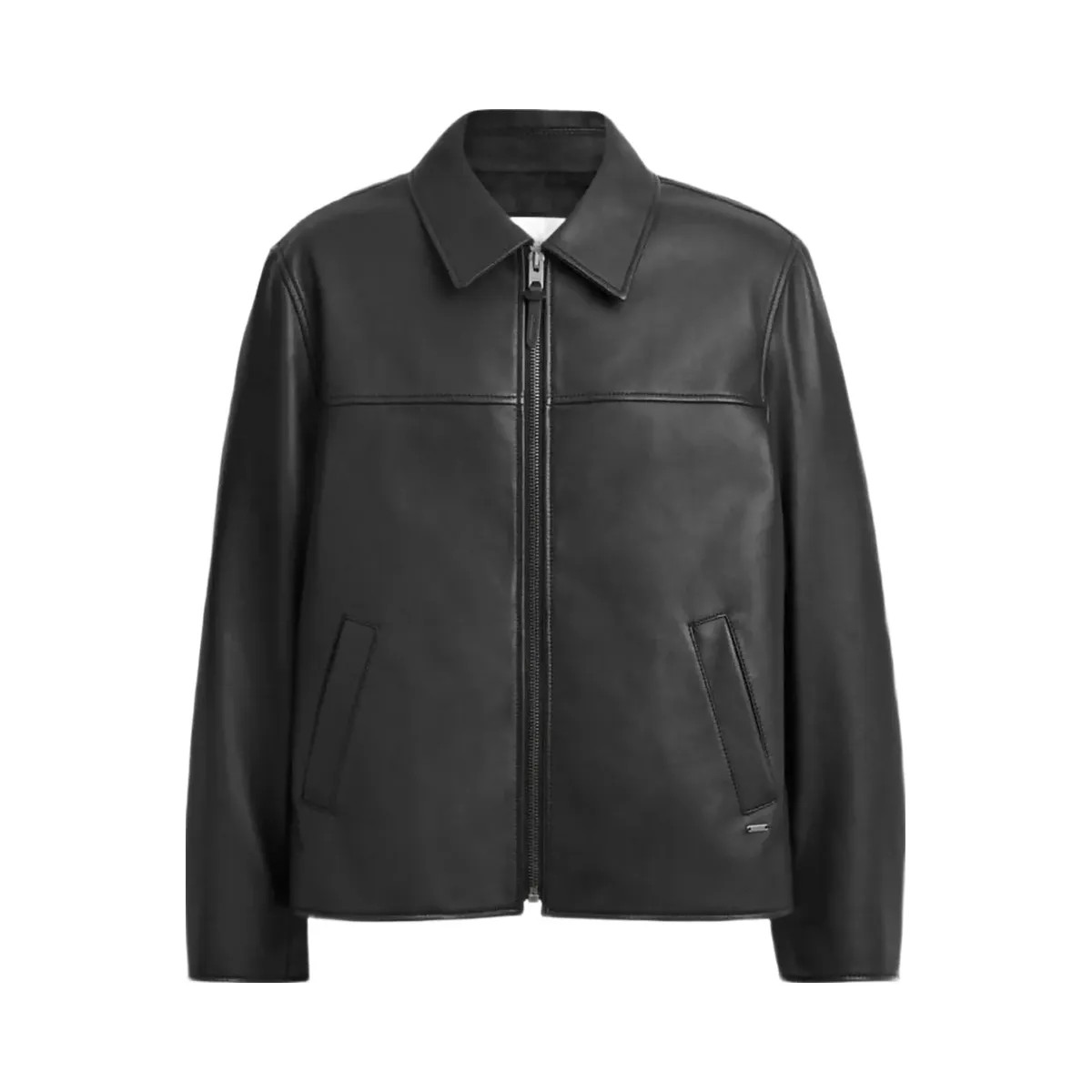 Coach Leather Jacket Black - HypeFly India View 1