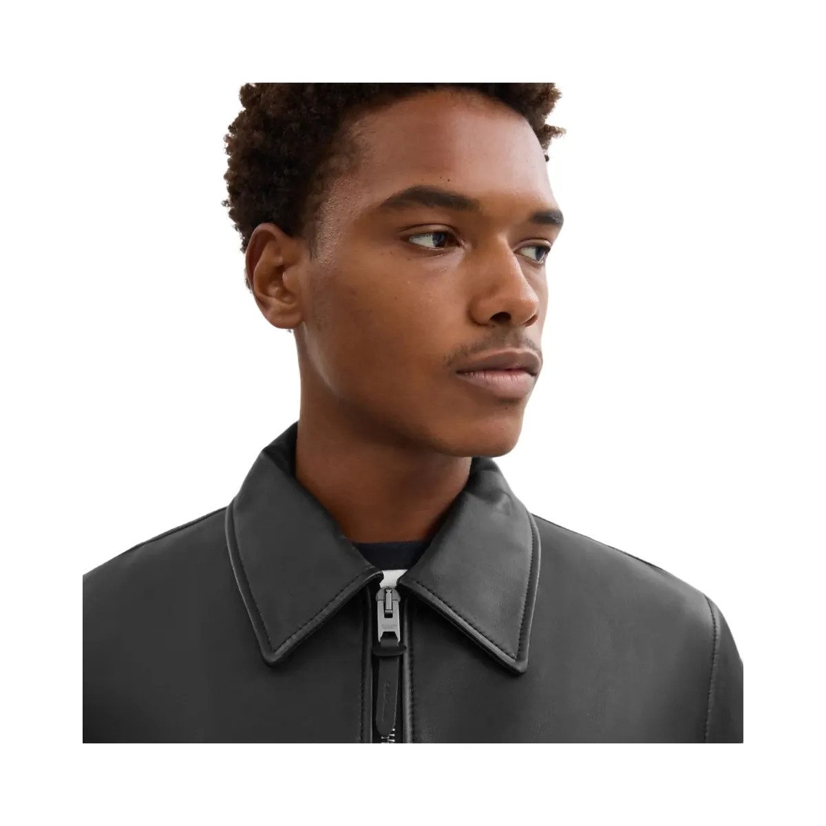 Coach Leather Jacket Black - HypeFly India View 4