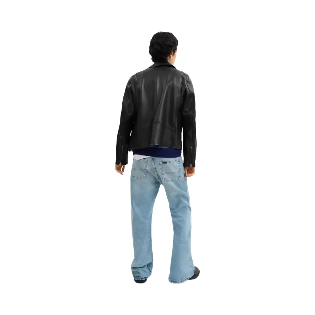 Coach Leather Moto Jacket Black - HypeFly India View 3