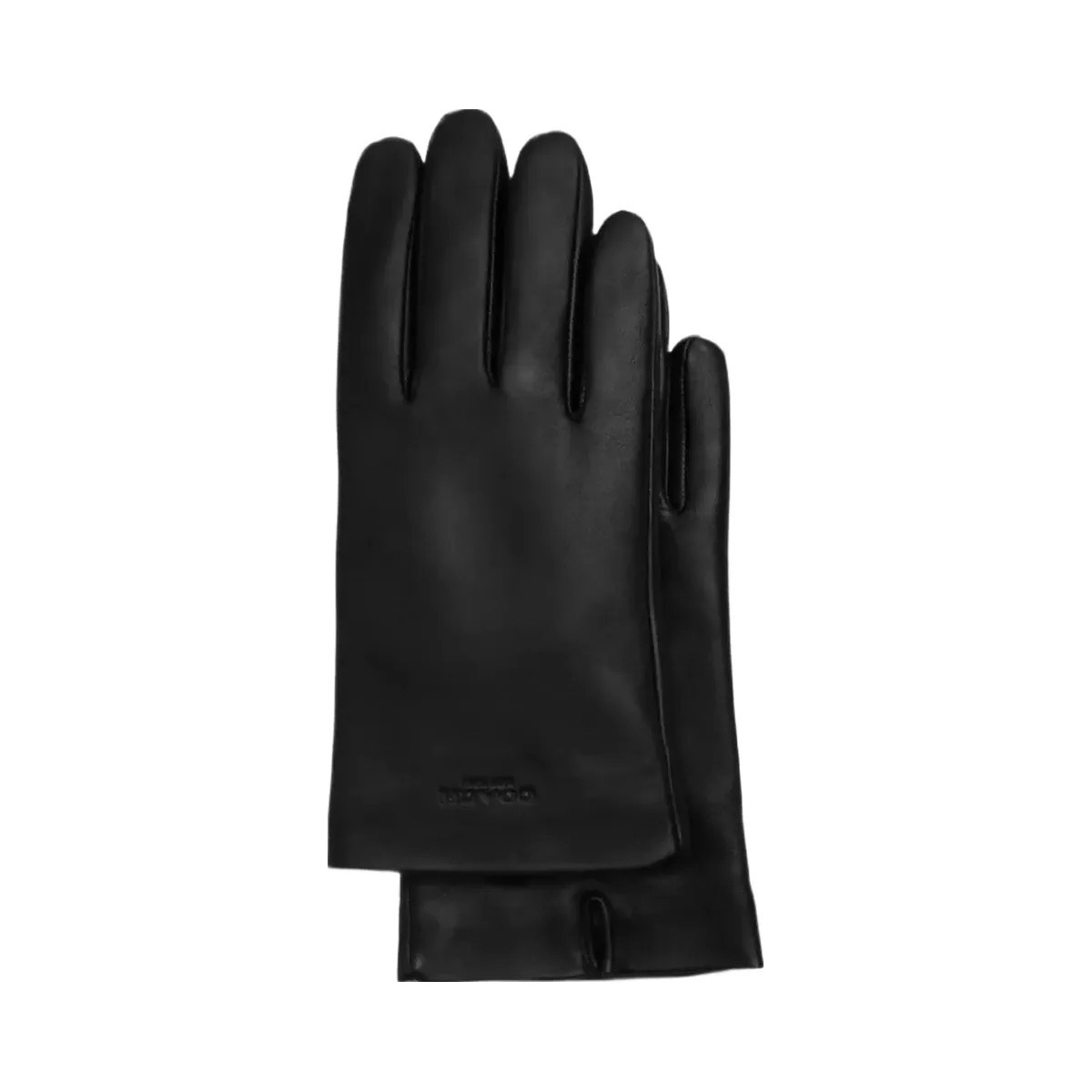 Coach Leather Tech Gloves in Black - HypeFly India View 1