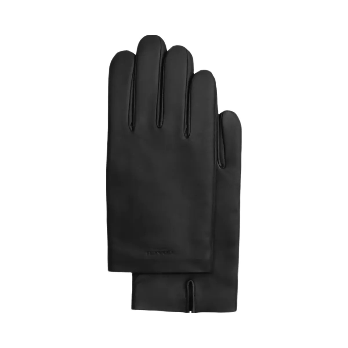 Coach Leather Tech Gloves in Black - HypeFly India View 1