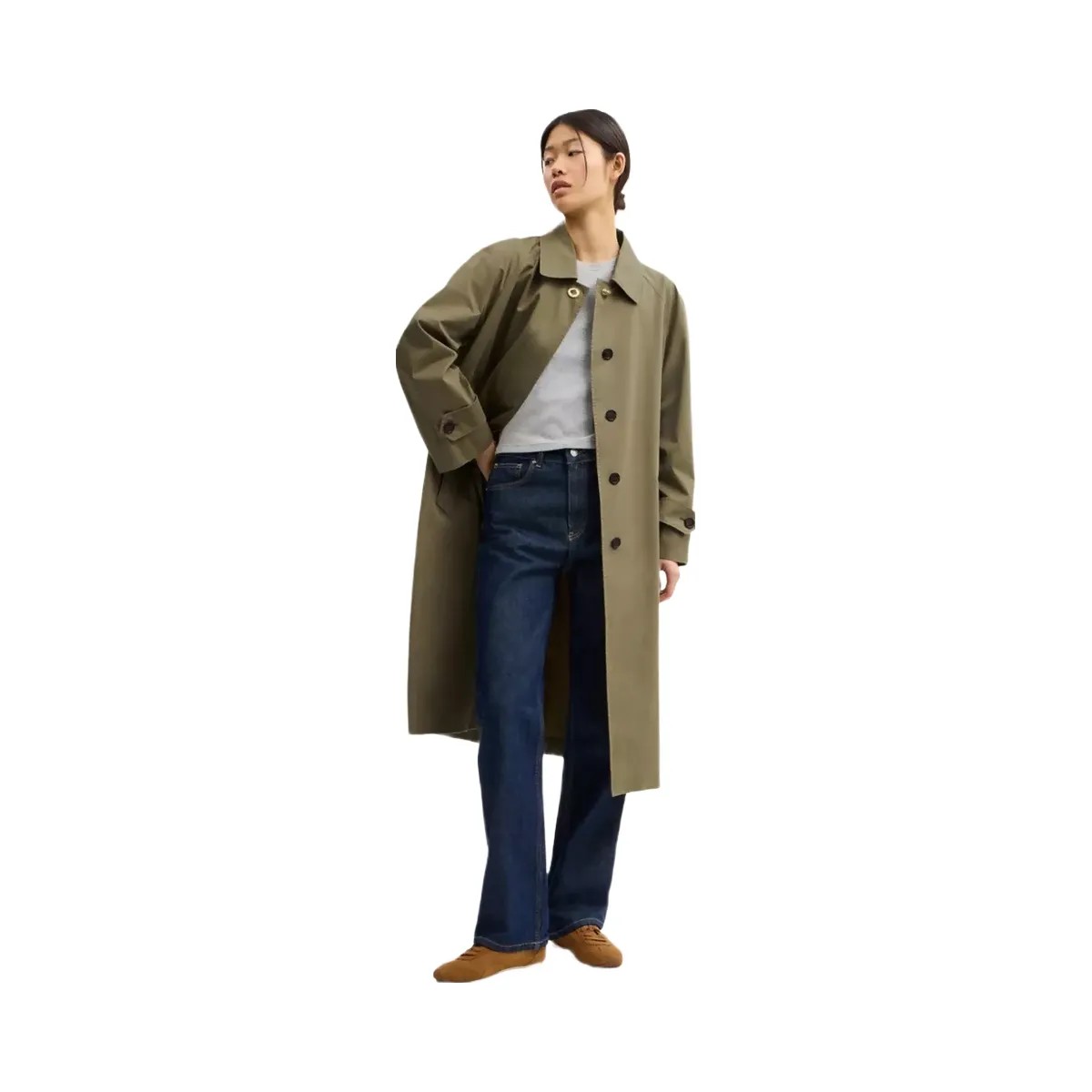 Coach Lightweight Trench Coat in Ash - HypeFly India View 2