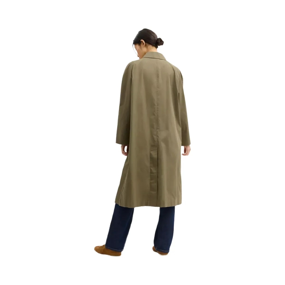 Coach Lightweight Trench Coat in Ash - HypeFly India View 3