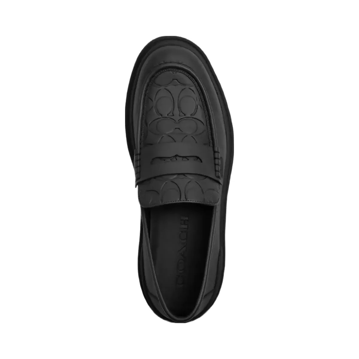 Coach Loafer With Signature Print in Black - HypeFly India View 3