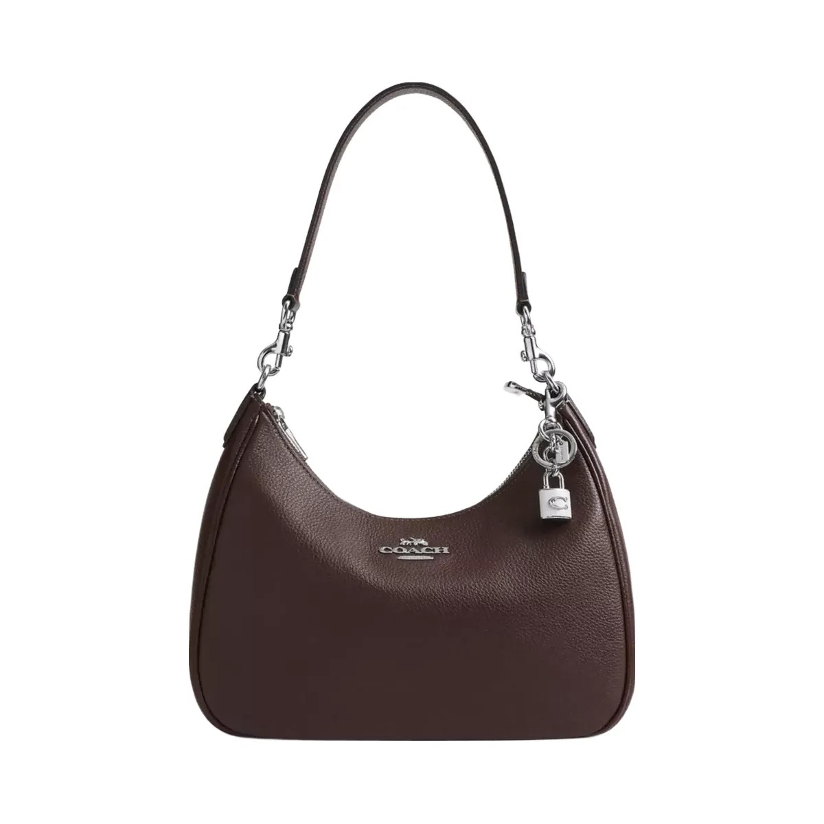 Coach Lock Bag Charm in Silver Chalk - HypeFly India View 2